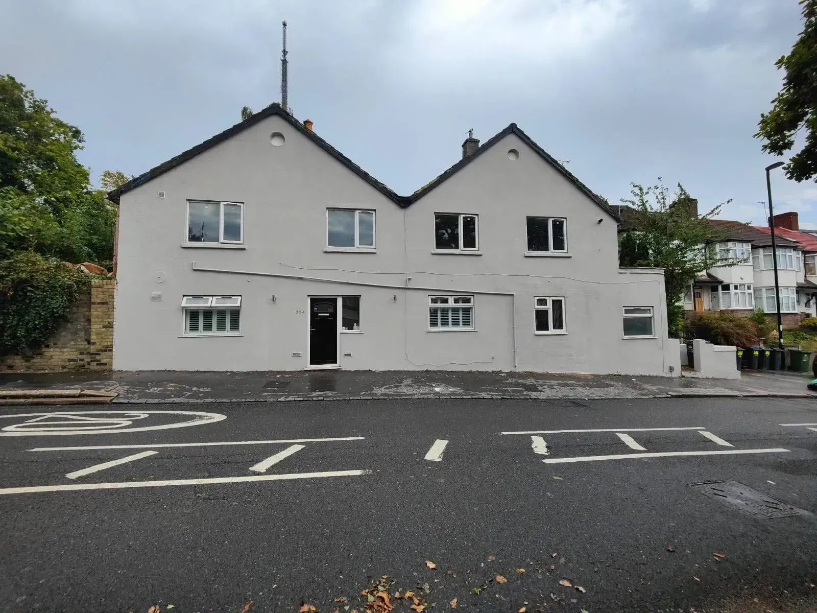 Completed exterior renovation of a UK home